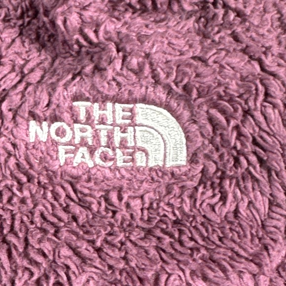The North Face Girls Purple Suave OSO HiPile Fleece Zip Hoodie Jacket Size S 7/8 - Picture 3 of 16
